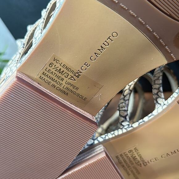 Vince Camuto Lendrila Leather Gladiator Sandals Size 6.5 - Picture 11 of 12